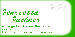 henrietta puchner business card